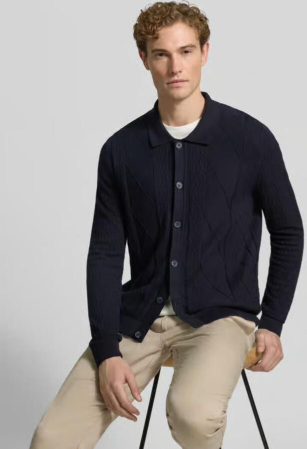CINQUE Gebreid jack met structuurpatroon model 'YARO' - Foto 2