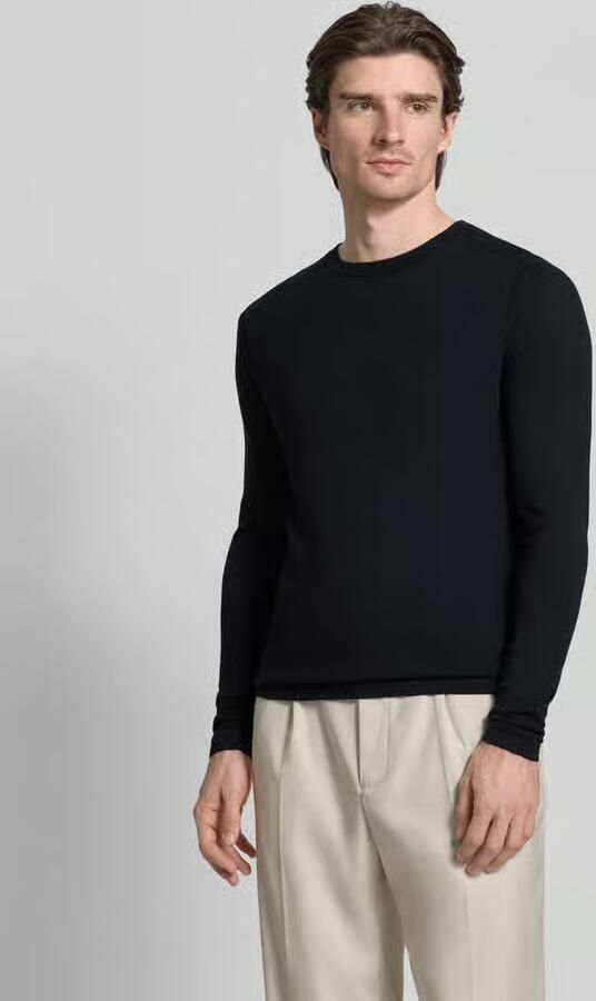 CINQUE Gebreide pullover met geribde boorden model 'WALLIE' - Foto 4