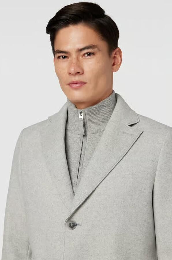 CINQUE Lange jas in gemêleerde look model 'Gastone'