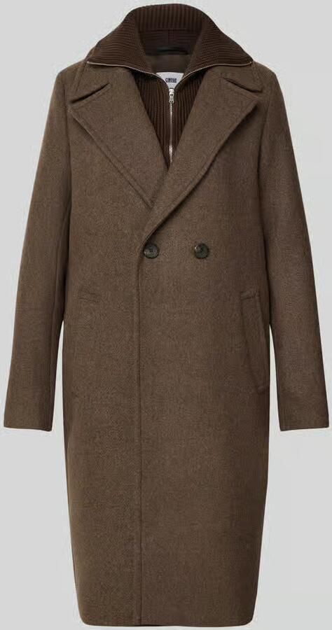 CINQUE Lange jas met capuchon model 'ISALIE'