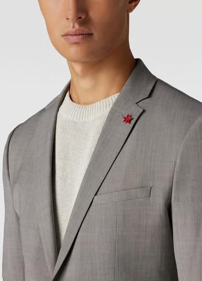 CINQUE Regular fit 2-knoops colbert met scheerwol model 'Cimonopoli'