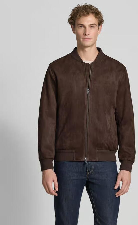 CINQUE Regular fit bomberjack in leerlook model 'Rapid' - Foto 3