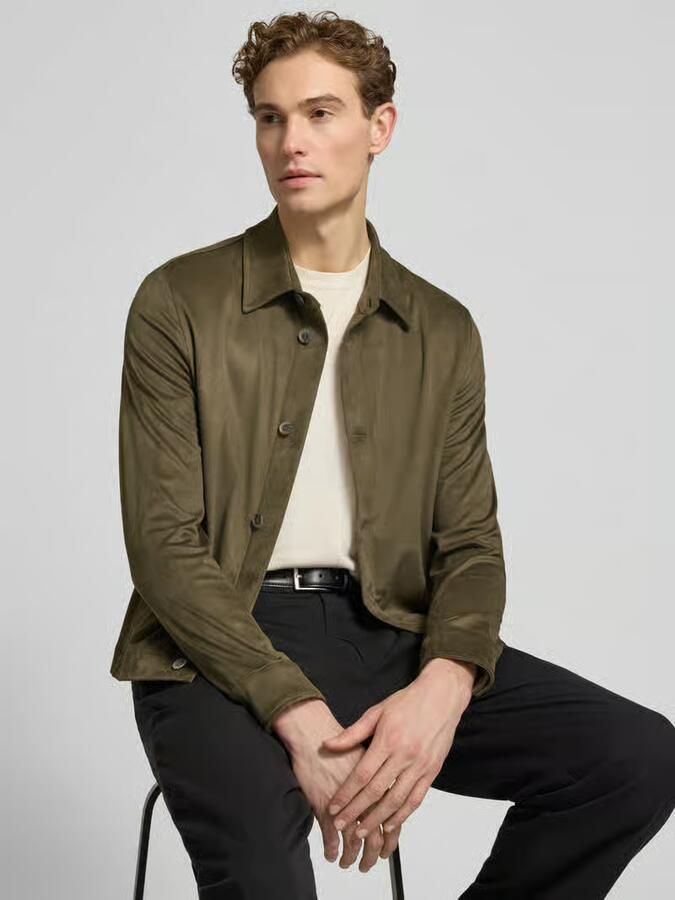 CINQUE regular fit hemdoverhemd met kentkraag model 'TOTO'