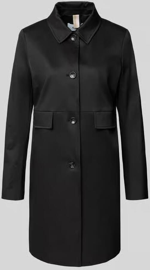 CINQUE Regular fit lange jas met platte kraag model 'Mina'