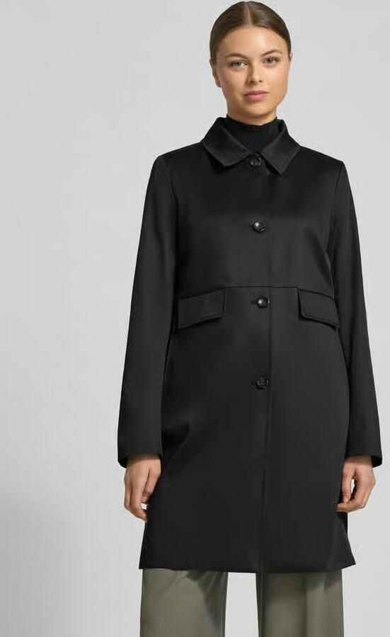 CINQUE Regular fit lange jas met platte kraag model 'Mina'