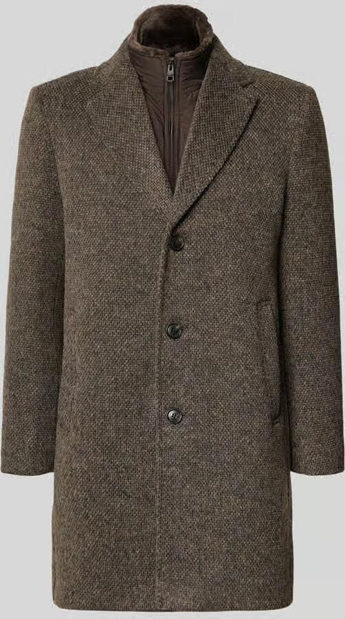 CINQUE Regular fit lange jas van schurwollen-mix model 'Arrow'