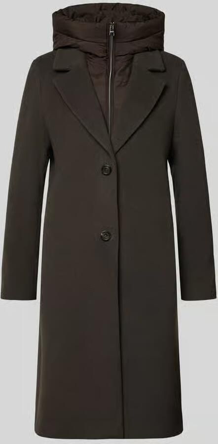 CINQUE Regular fit lange wollen jas met kasjmier model 'MIRA'