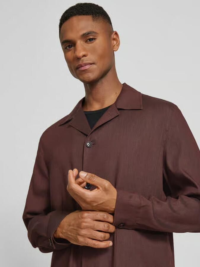 CINQUE regular fit overhemdjack van linnenmix model 'Malte'