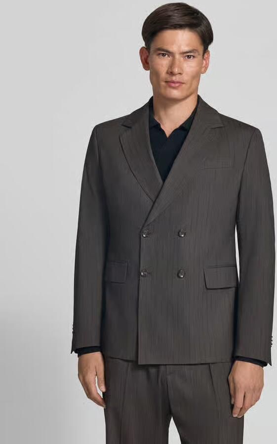 CINQUE Relaxed fit colbert met viscose model 'Double' - Foto 4