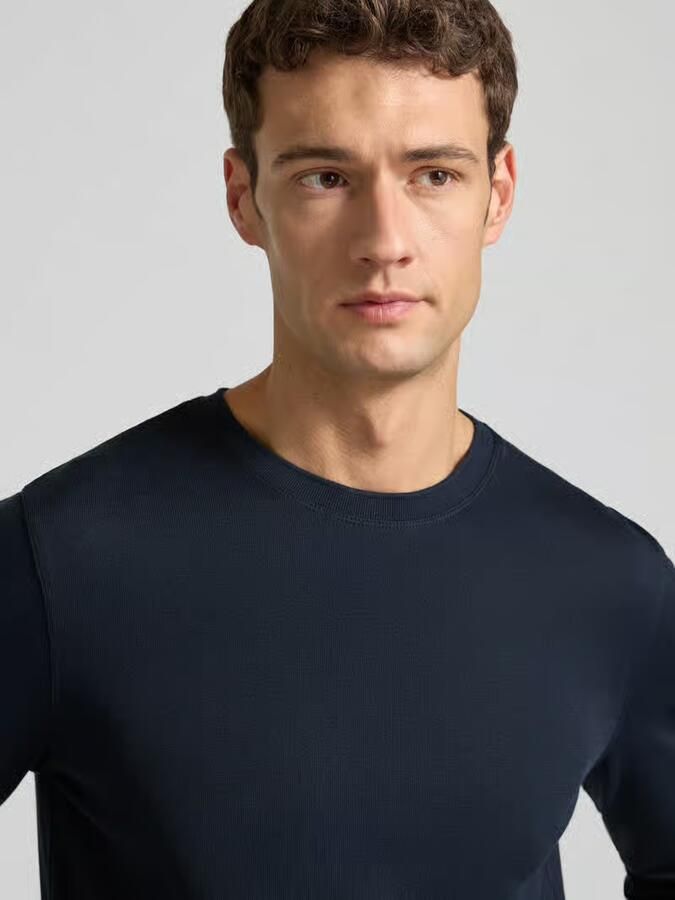 CINQUE Shirt met lange mouwen met geribde boorden Model 'BADI'