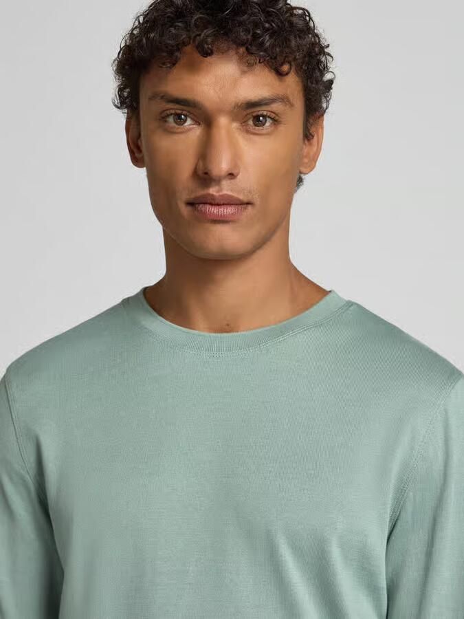CINQUE Shirt met lange mouwen met geribde boorden Model 'BADI'