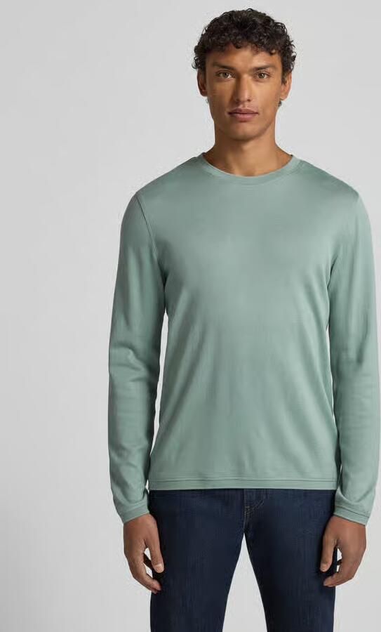 CINQUE Shirt met lange mouwen met geribde boorden Model 'BADI' - Foto 4