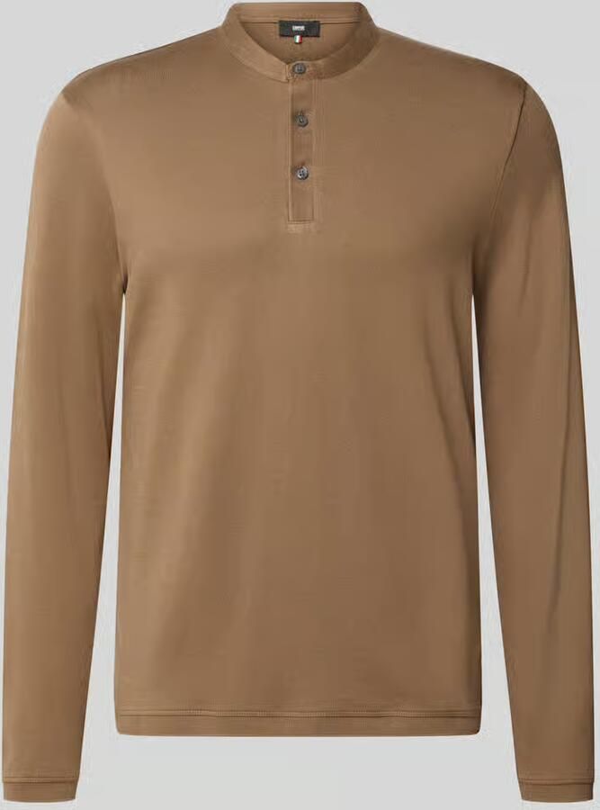 CINQUE Shirt met lange mouwen met knoopsluiting model 'BADO'