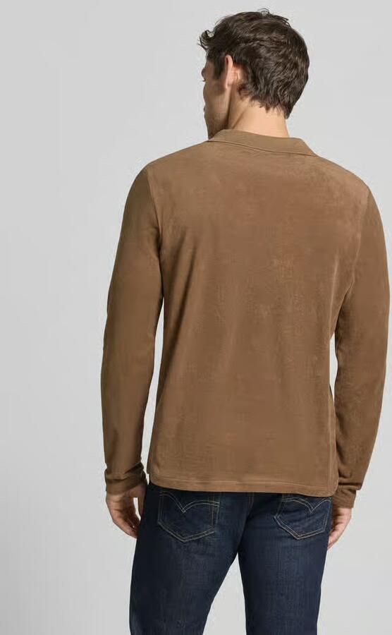 CINQUE Shirt met lange mouwen met polokraag en v-hals model 'BOLL' - Foto 2