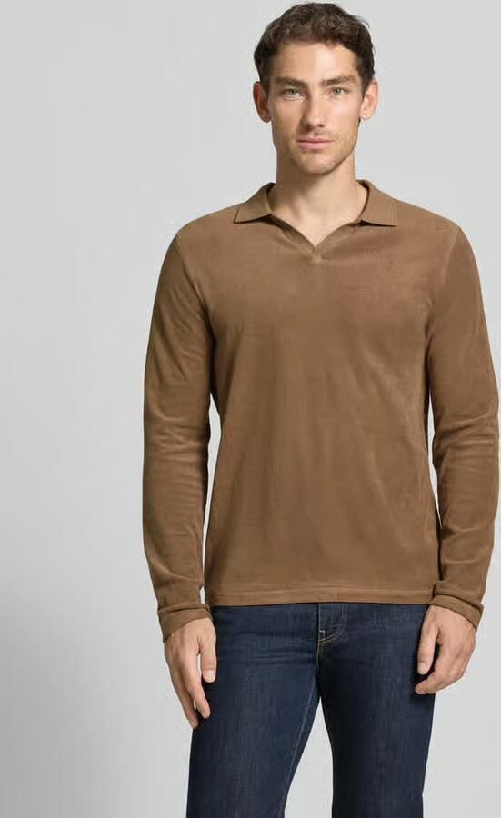 CINQUE Shirt met lange mouwen met polokraag en v-hals model 'BOLL' - Foto 3