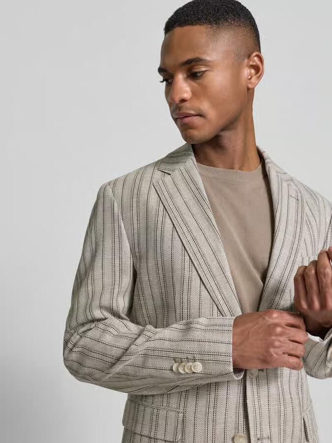 CINQUE Slim fit 2-knoops colbert met klepzakken model 'CIDATA' - Foto 2