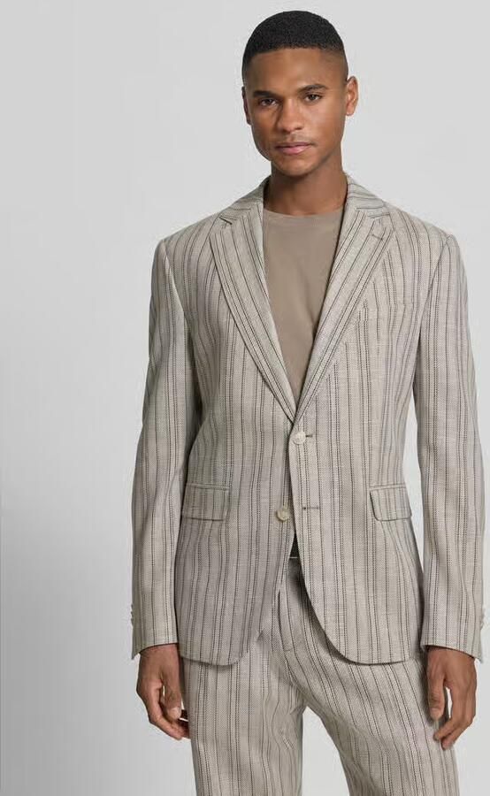CINQUE Slim fit 2-knoops colbert met klepzakken model 'CIDATA' - Foto 4