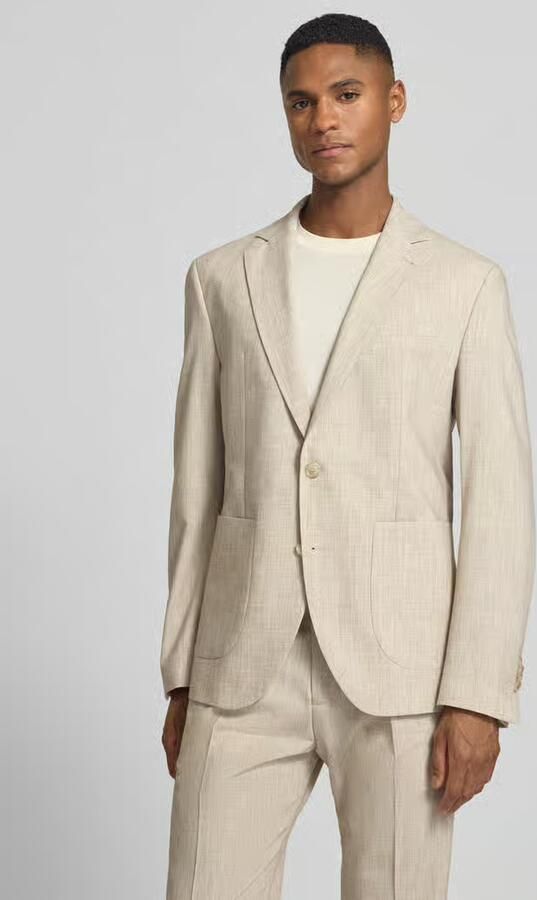 CINQUE Slim fit 2-knoops colbert met viscose Model 'DATI' - Foto 3