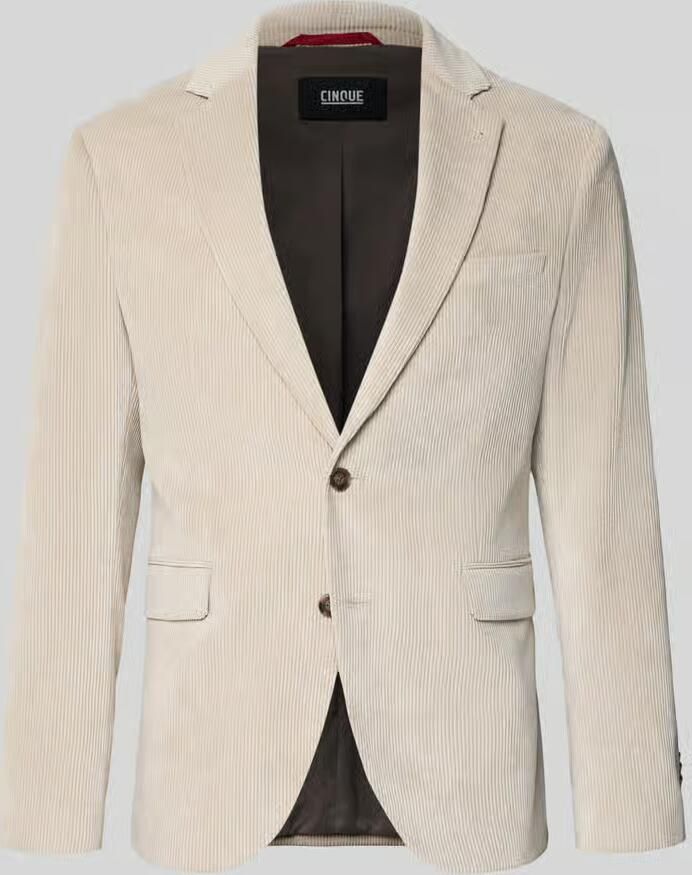 CINQUE Slim fit 2-knoops colbert van corduroy model 'DATA'