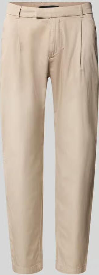 CINQUE slim fit pantalon met biezen en Franse steekzakken - Foto 2