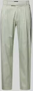 CINQUE slim fit pantalon met biezen en Franse steekzakken