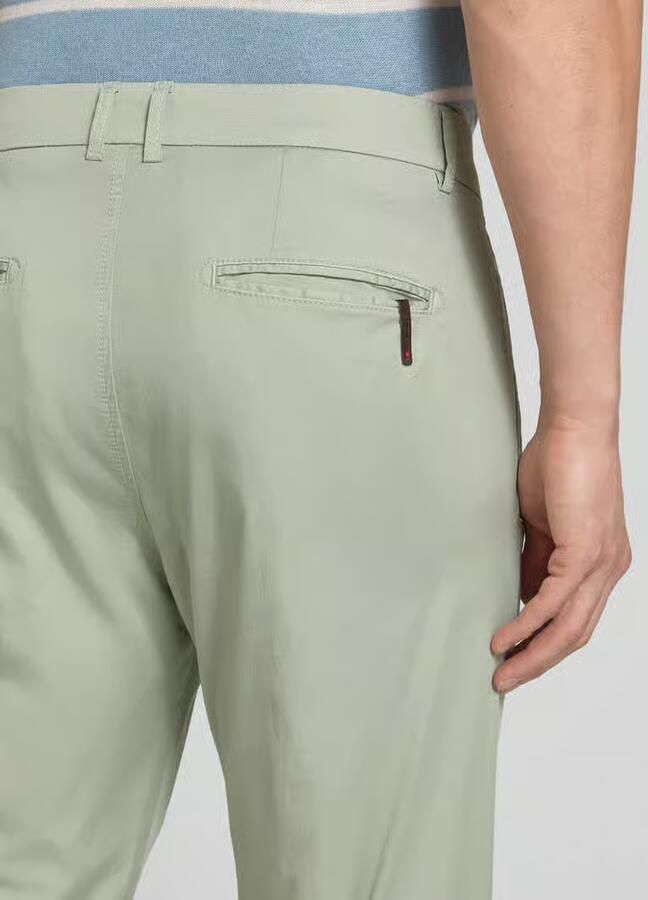 CINQUE slim fit pantalon met biezen en Franse steekzakken