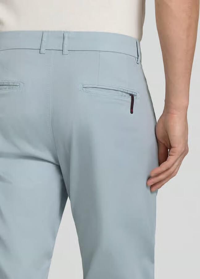 CINQUE slim fit pantalon met biezen en Franse steekzakken