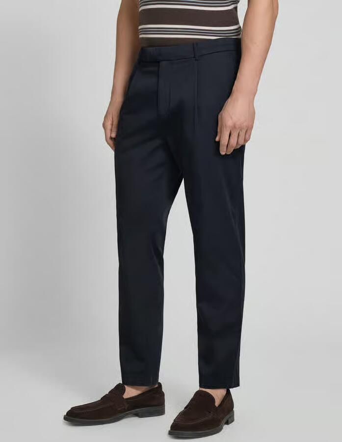 CINQUE slim fit pantalon met biezen en Franse steekzakken - Foto 2