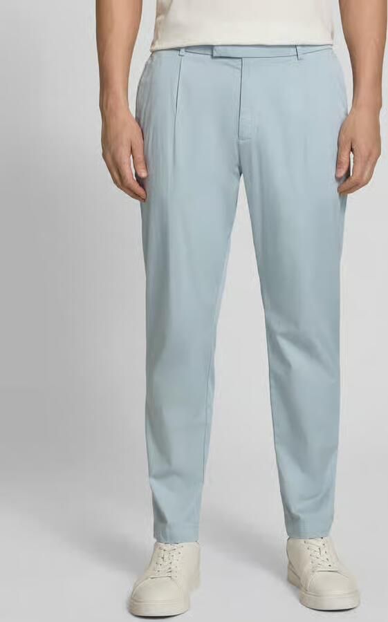 CINQUE slim fit pantalon met biezen en Franse steekzakken - Foto 3