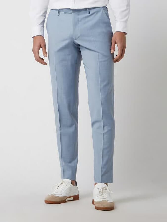 CINQUE Slim fit pantalon met persplooien model 'Monopoli' - Foto 2