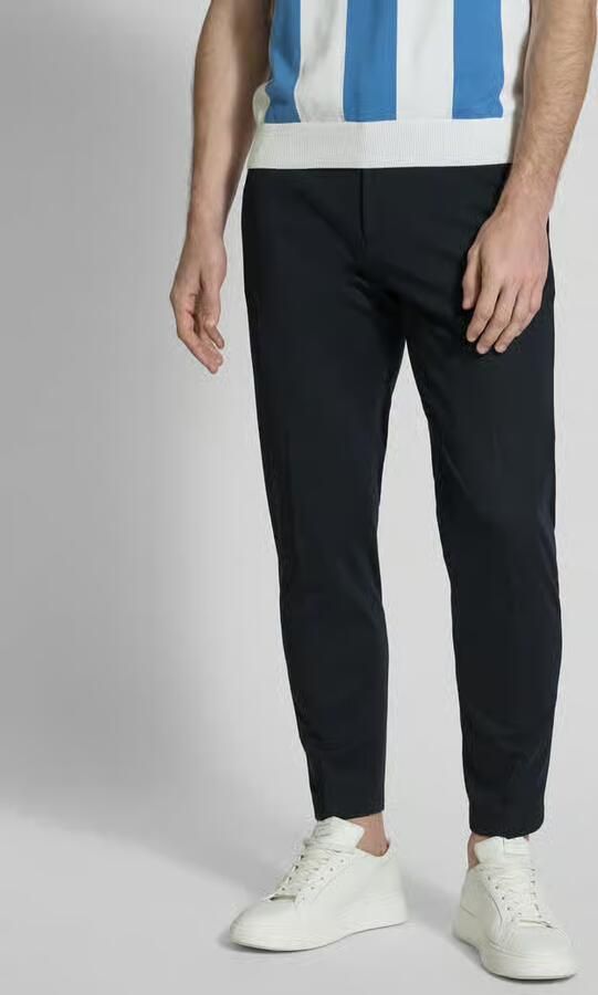 CINQUE Slim fit stoffen broek met persplooien model 'JUNO' - Foto 4