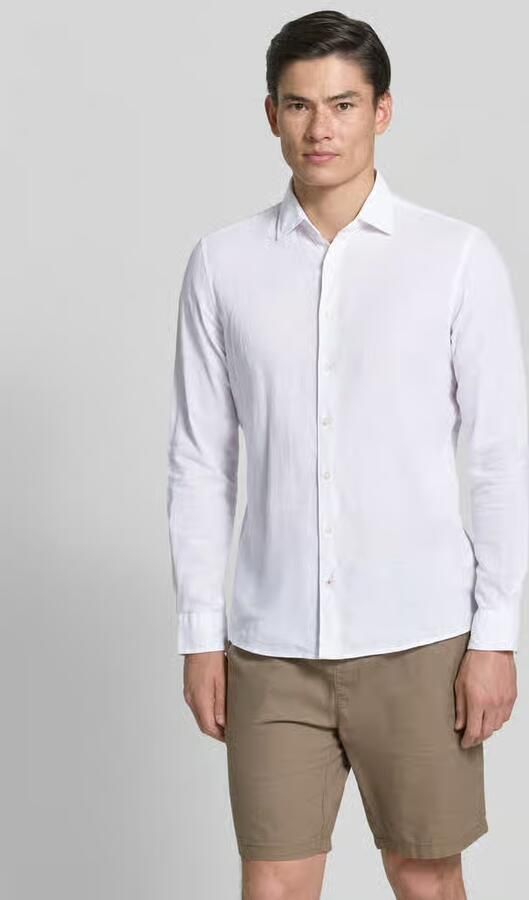 CINQUE slim fit vrijetijdsoverhemd van linnenmix model 'Steven' - Foto 4
