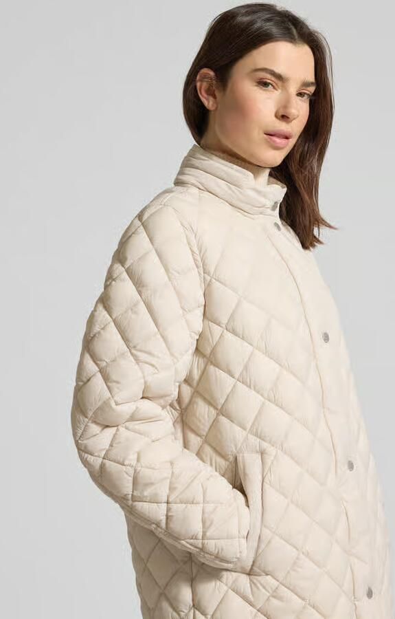 CINQUE Straight fit gewatteerde lange jas model 'Philia'