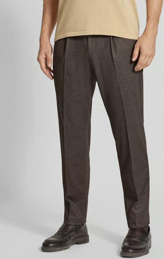 CINQUE Tapered fit pantalon met bandplooien model 'Sando' - Foto 2