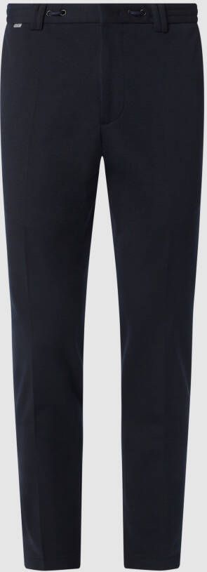 Cinque Grey Stoffen broek met rechte pasvorm en stretch model 'Cijuno'