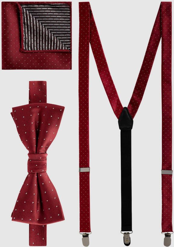 CINQUE Strik pochet en bretels in een set model 'Carlo'