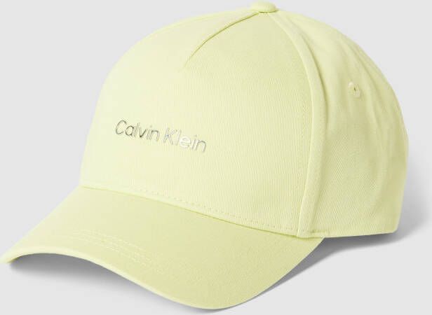CK Calvin Klein Baseballpet met labelapplicatie