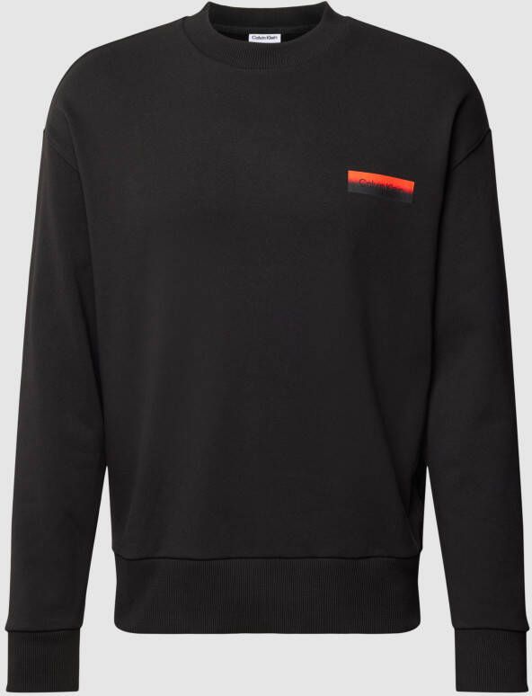 CK Calvin Klein Comfort fit sweatshirt van katoen met labeldetail