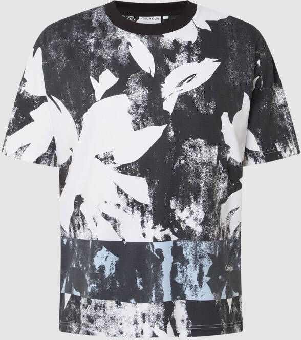 CK Calvin Klein Comfort fit T-shirt met all-over motief