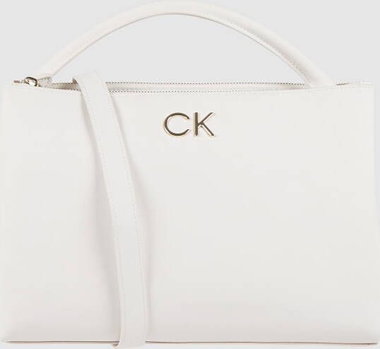 Calvin Klein Re-Lock TOP H Tote BAG Wit Dames