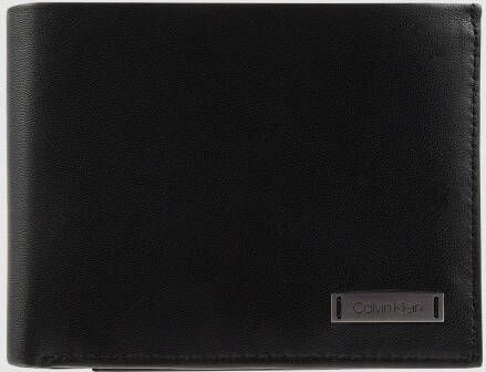 Calvin Klein Leren Portemonnee Noirs Collectie Black Heren