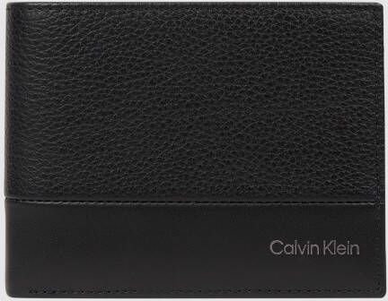 Calvin Klein Leren portemonnee met kaartsleuven en muntvakje Brown Unisex
