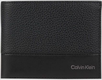 Calvin Klein Zwarte Polyester Portemonnee Black Heren