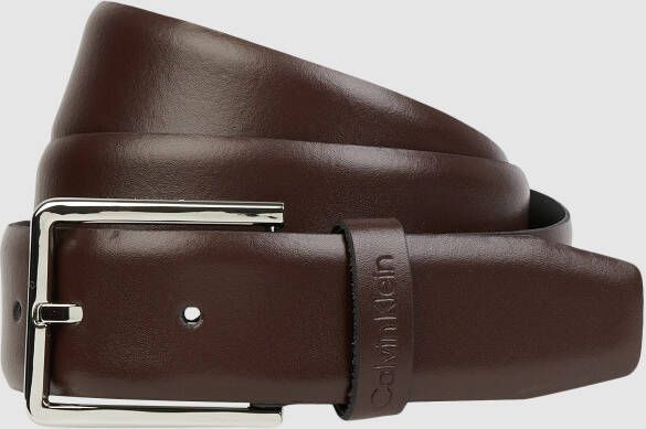 CK Calvin Klein Leren riem met doornsluiting van metaal