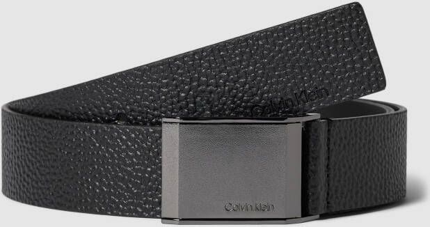 CK Calvin Klein Leren riem met structuurmotief model 'PLAQUE'
