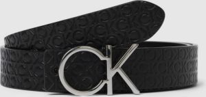 CK Calvin Klein Leren riem met pinsluiting model 'RE-LOCK CK REV BELT'