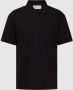 Calvin Klein Zachte Ottoman Logo Kraag Polo Shirt Black Heren - Thumbnail 1