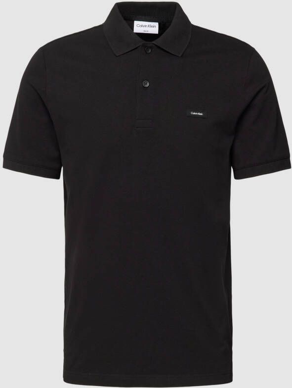CK Calvin Klein Poloshirt met labelpatch