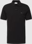 Calvin Klein Zwarte Polo Stretch Pique Slim Button Polo - Thumbnail 3