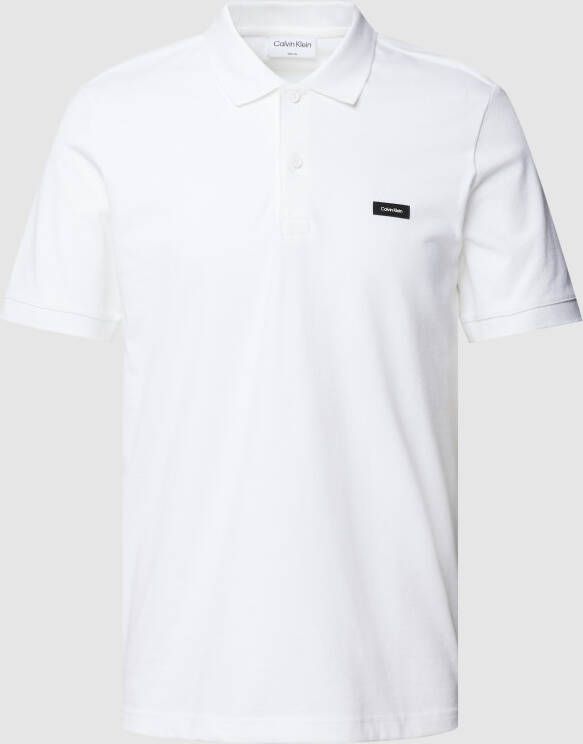 CK Calvin Klein Poloshirt met labelpatch